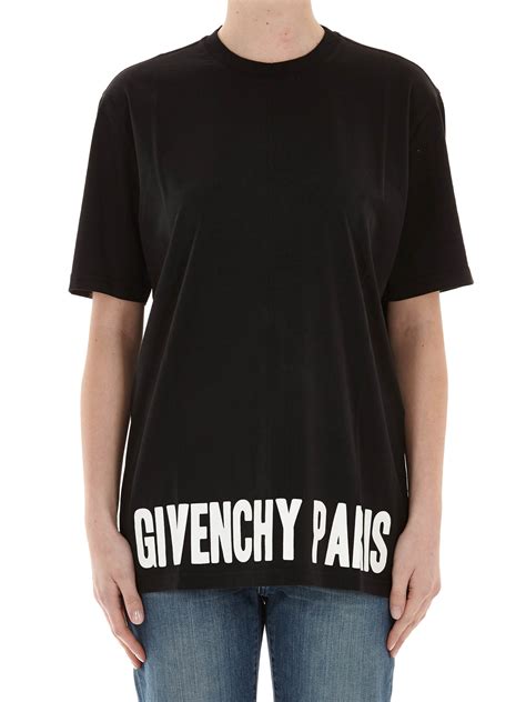 givenchy womens black t shirt real|givenchy oversized t shirt.